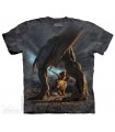 Dino Battle - Dinosaur T Shirt The Mountain
