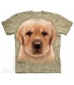 Yellow Lab Puppy - Dog T Shirt The Mountain
