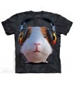 DJ Guinea Pig - Big Face Pets T Shirt by the Mountain