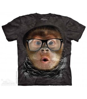 Bébé Orang-Outan Hipppie - T-shirt Singe The Mountain