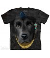 Bad Attitude Black Lab - Dog T Shirt The Mountain