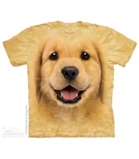 T-shirt Chiot Golden Retriever The Mountain