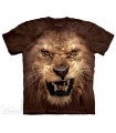 Big Face Roaring Lion - Big Cat T Shirt T Shirt The Mountain