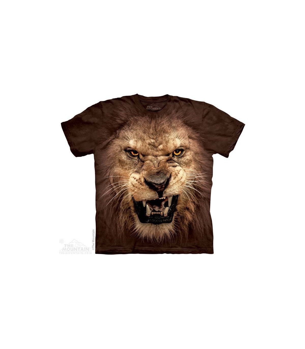 New The Mountain Big Face Roaring Lion T Shirt