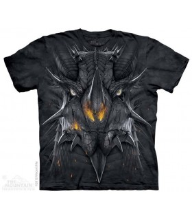 Big Face Dragon - Fantasy T Shirt The Mountain
