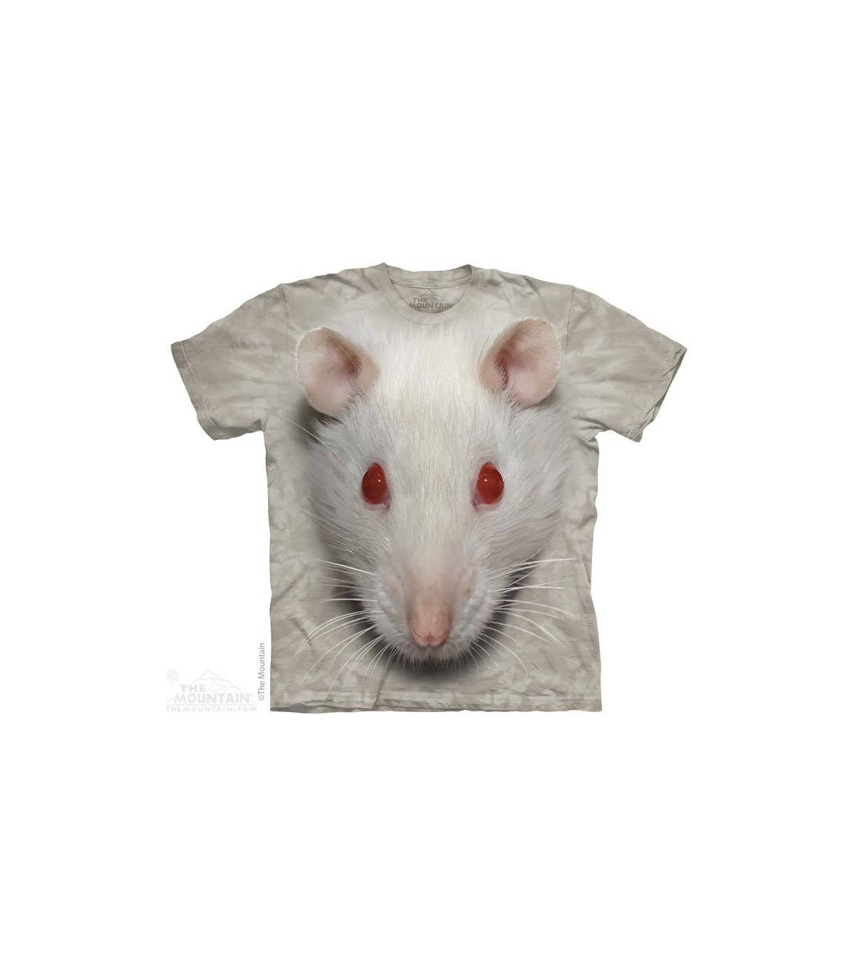 Big Face White Rat - Animal T Shirt The Mountain