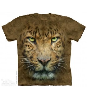 Big Face Leopard - Big Cat T Shirt The Mountain