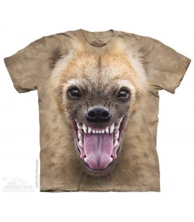 Big Face Hyena - Animal T Shirt The Mountain