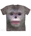 Big Face Snub Nose Monkey - Primate T Shirt The Mountain