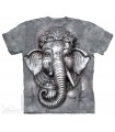 Big Face Ganesh - Spiritual T Shirt The Mountain