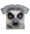 Big Face Ring Tailed Lemur - Animal T Shirt The Mountain