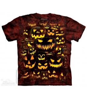 Jack O Lantern Wall - Halloween T Shirt The Mountain