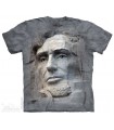 T-shirt Gravure de Lincoln par The Mountain