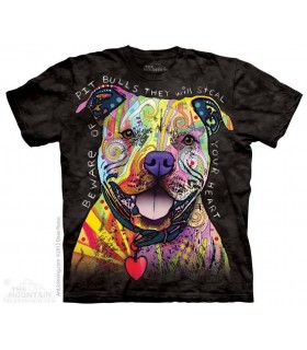 Attention au Pit Bulls - T-shirt chien The Mountain