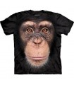 Chimp Face - Primate T Shirt Mountain