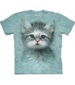 T-Shirt chaton aux yeux bleus par The Mountain