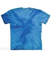 Spiral Blue - Mottled Dye T Shirt The Mountain