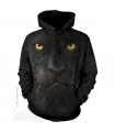Black Panther Face - Adult Big Cat Hoodie The Mountain