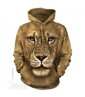 Lion Warrior - Adult Big Cat Hoodie The Mountain