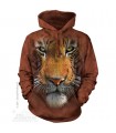 Tiger Face - Adult Big Cat Hoodie The Mountain