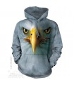 Eagle Face - Adult Bird Hoodie The Mountain