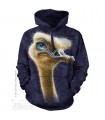Ostrich Totem - Adult Bird Hoodie The Mountain