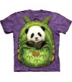 T-Shirt Panda dans son sac à dos par The Mountain