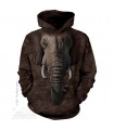 Elephant Face - Adult Animal Hoodie The Mountain