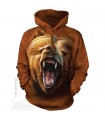 Grizzly Growl - Adult Bear Hoodie The Mountain