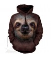 Sloth Face - Adult Animal Hoodie The Mountain