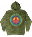 Peace Tie Dye - Adult Inspirational Hoodie The Mountain