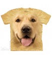 Big Face Golden - Dog T Shirt The Mountain