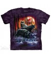 Fire & Ice Wolves - Wolf T Shirt The Mountain