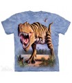T-Rex Rayé - T-shirt Dinosaure The Mountain