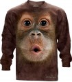Big Face Baby Orangutan - Long Sleeve T Shirt The Mountain