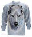 White Wolf DJ - Long Sleeve T Shirt The Mountain