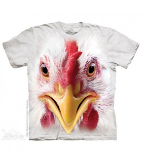 Big Face Chicken - Bird T Shirt The Mountain