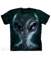 Alien Gris - T-shirt Science Fiction The Mountain