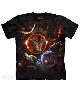 Cosmic Wolves - Animal T Shirt The Mountain