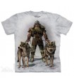 Viking en Chasse - T-shirt Loup The Mountain