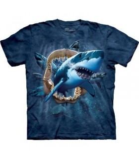 T-Shirt Attaque du Requin par The Mountain