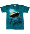 Green Sea Turtle - Zoo Animals T Shirt by the Mountain