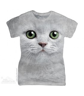 Chat aux Yeux Verts - T-shirt Femme The Mountain