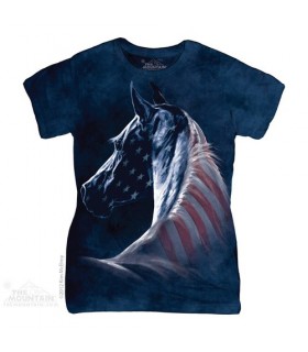 Patriotic Horse Head Women's T-Shirt