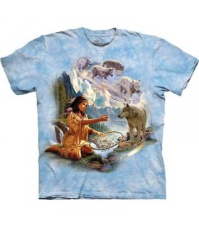 T-Shirt Rêves de Loup par The Mountain