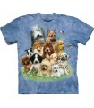 Puppies in Grass -Dogs Shirt Mountain
