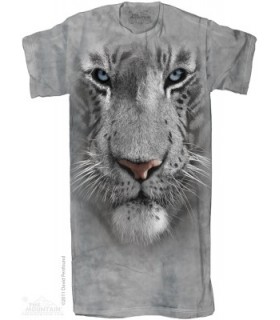 White Tiger Face 1Size4All Adult Nightshirt The Mountain