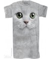 Green Eyes Face - Adult Nightshirt The Mountain