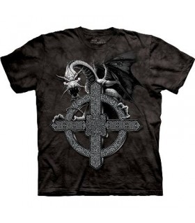 Celtic Cross Dragon - Dragons T Shirt The Mountain