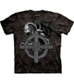 T-Shirt Croix Celtique et Dragon par The Mountain